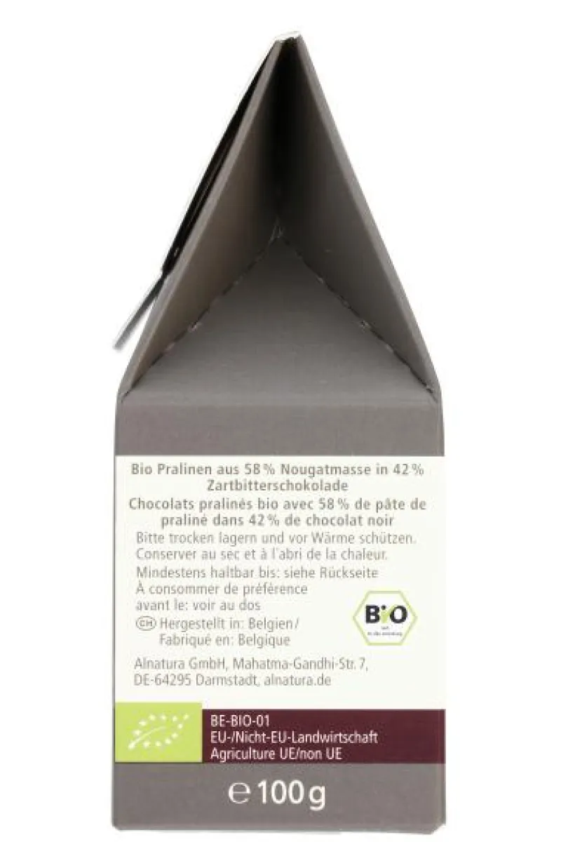 Gebäck & Schokolade|Bünting Tee Alnatura Trüffel Pralinen Belgische Art Zartbitter100 g