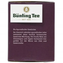 Kräutertee|Bünting Tee Bio Ayurvedischer Gewürztee20 x 2 g