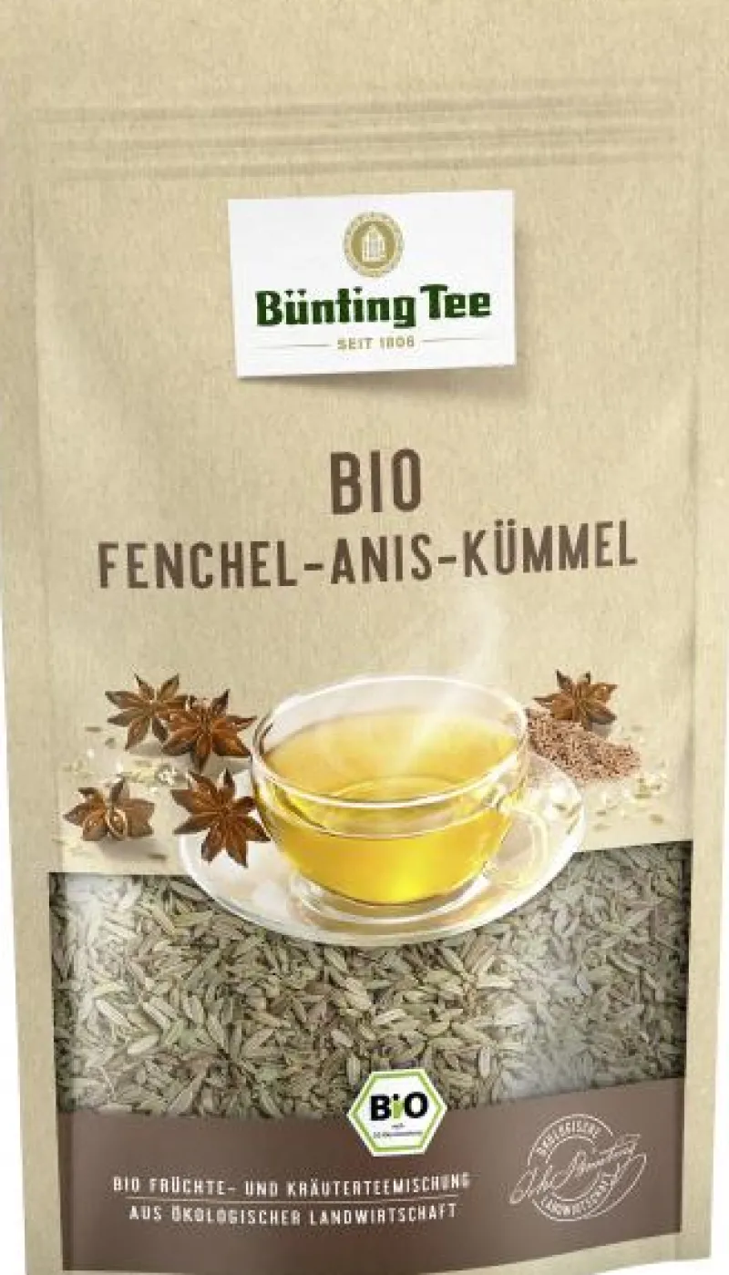 Kräutertee|Bünting Tee Bio Fenchel-Anis-Kümmel100 g