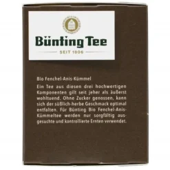 Kräutertee|Bünting Tee Bio Fenchel-Anis-Kümmel20 x 3 g
