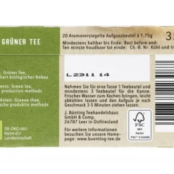 Grüntee|Bünting Tee Bio Grüner Tee20 x 1,75 g