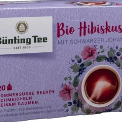 Blütentee|Bünting Tee Bio Hibiskusblüte mit schwarzer Johannisbeere20 x 2,50 g