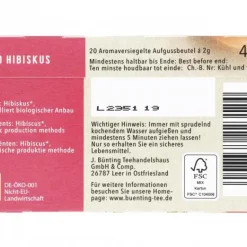 Blütentee|Bünting Tee Bio-Hibiskus20 x 2 g