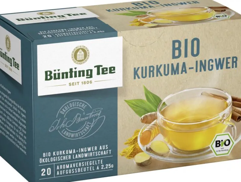 Kräutertee|Bünting Tee Bio Kurkuma-Ingwer20 x 2,25 g