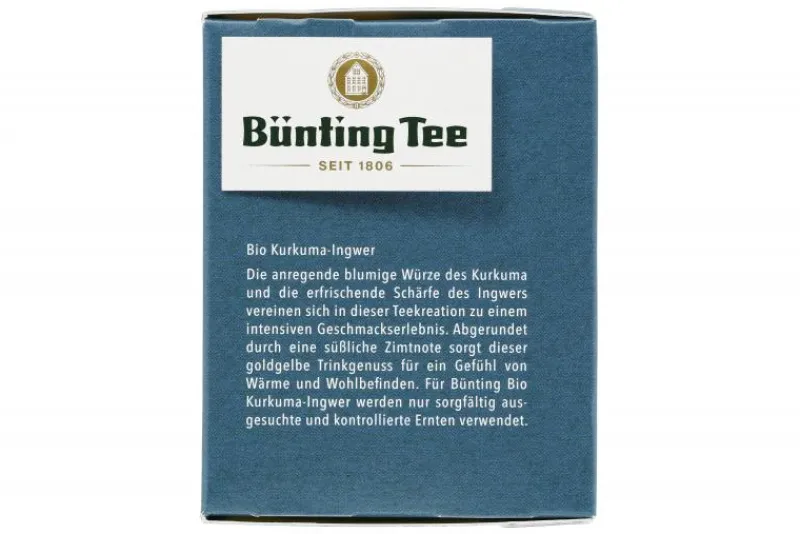 Kräutertee|Bünting Tee Bio Kurkuma-Ingwer20 x 2,25 g