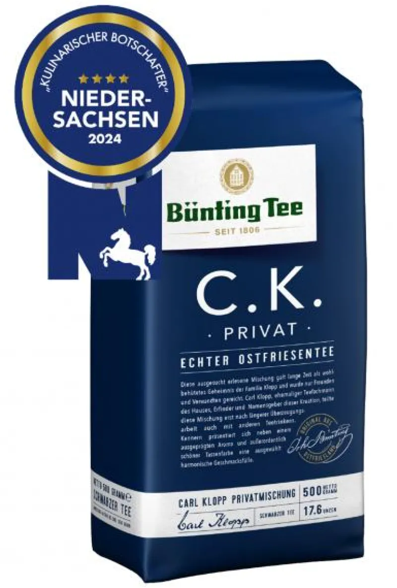 Schwarztee|Echter Ostfriesentee|Bünting Tee C.K. Privat Tee500 g
