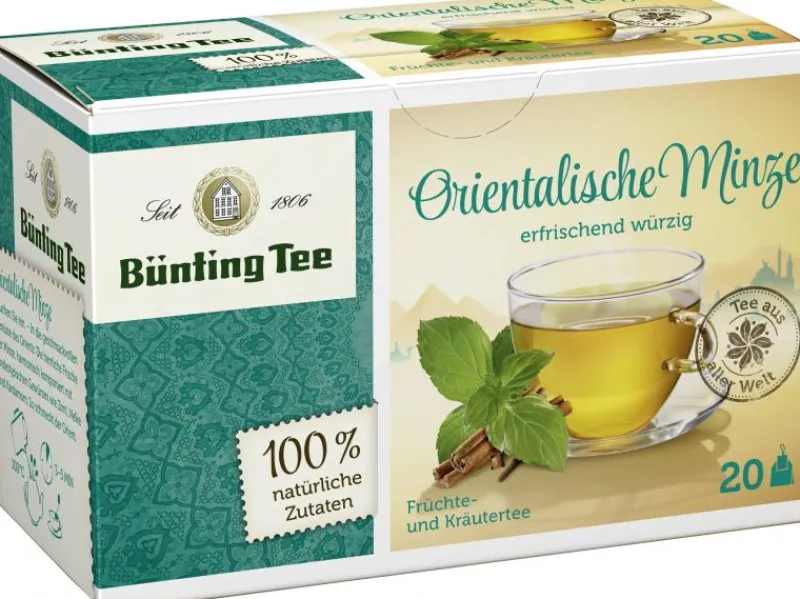 Kräutertee|Bünting Tee Orientalische Minze20 x 1,80 g
