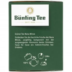 Grüntee|Bünting Tee Premium Bio Grüner Tee Nana-Minze20 x 1,75 g