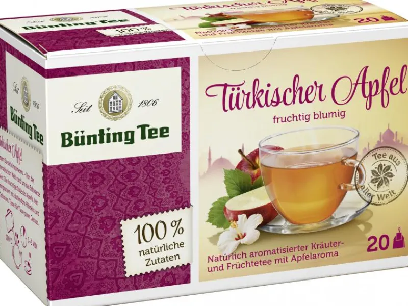 Früchtetee|Bünting Tee Türkischer Apfel20 x 2,75 g