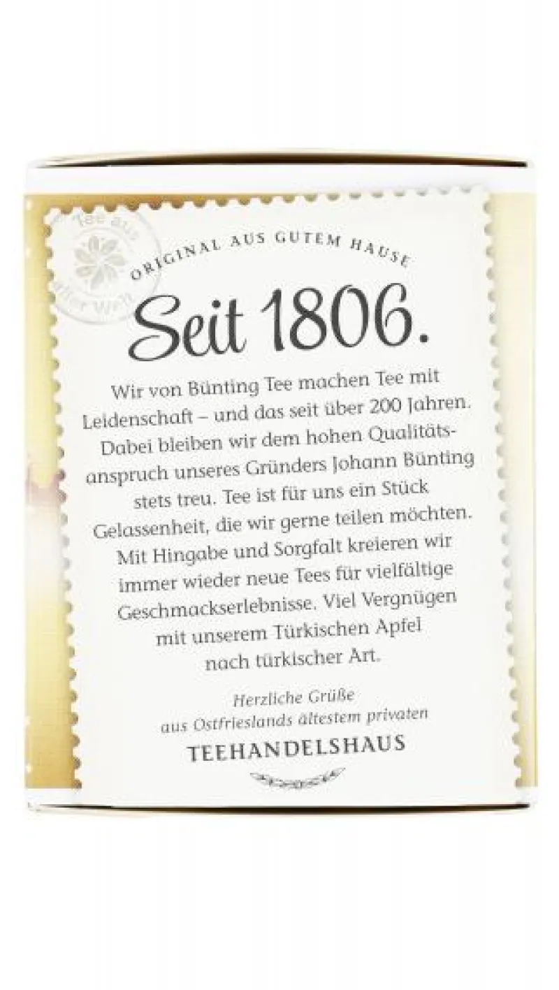 Früchtetee|Bünting Tee Türkischer Apfel20 x 2,75 g