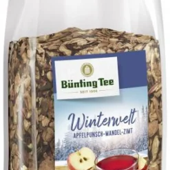 Früchtetee|Bünting Tee Winterwelt Apfelpunsch-Mandel-Zimt200 g