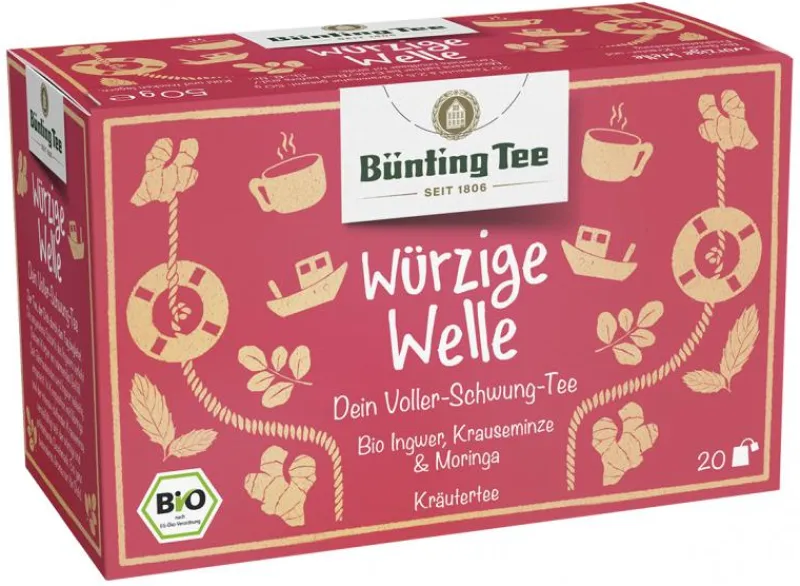 Kräutertee|Bünting Tee Würzige Welle20 x 2,50 g