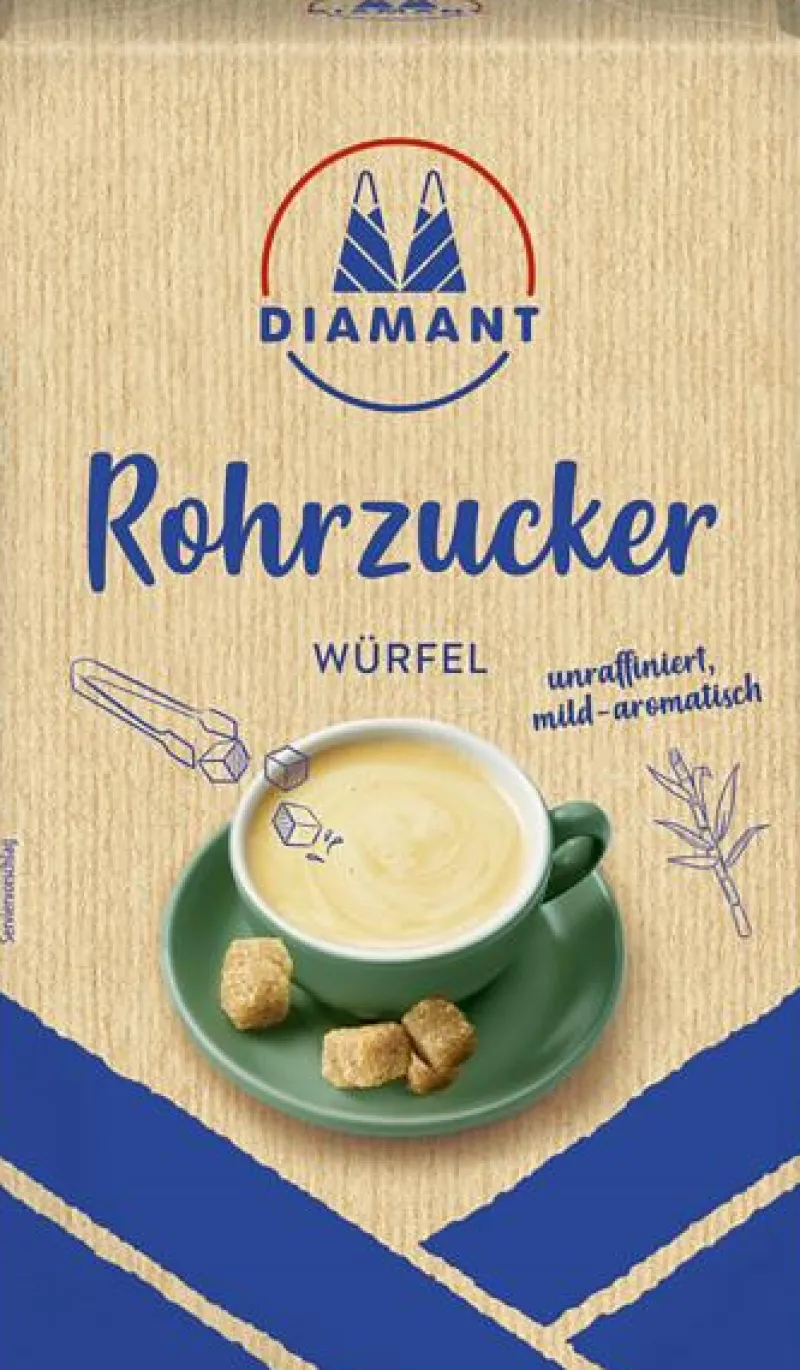 Kandis & Zucker|Bünting Tee Diamant Würfel Rohrzucker unraffiniert500 g