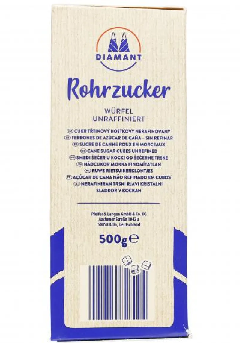 Kandis & Zucker|Bünting Tee Diamant Würfel Rohrzucker unraffiniert500 g