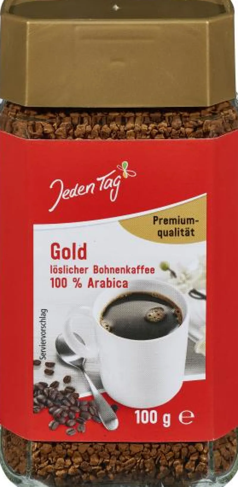 Kaffee|Bünting Tee Jeden Tag Gold Löslicher Bohnenkaffee100 g