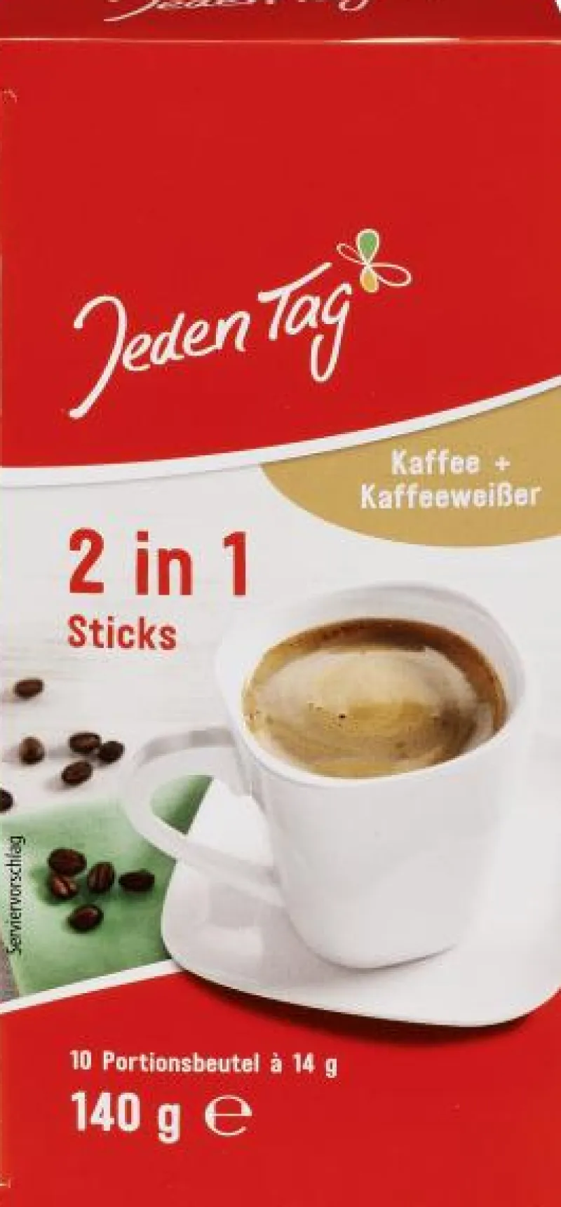 Kaffee|Bünting Tee Jeden Tag 2in1 Kaffee Sticks140 g