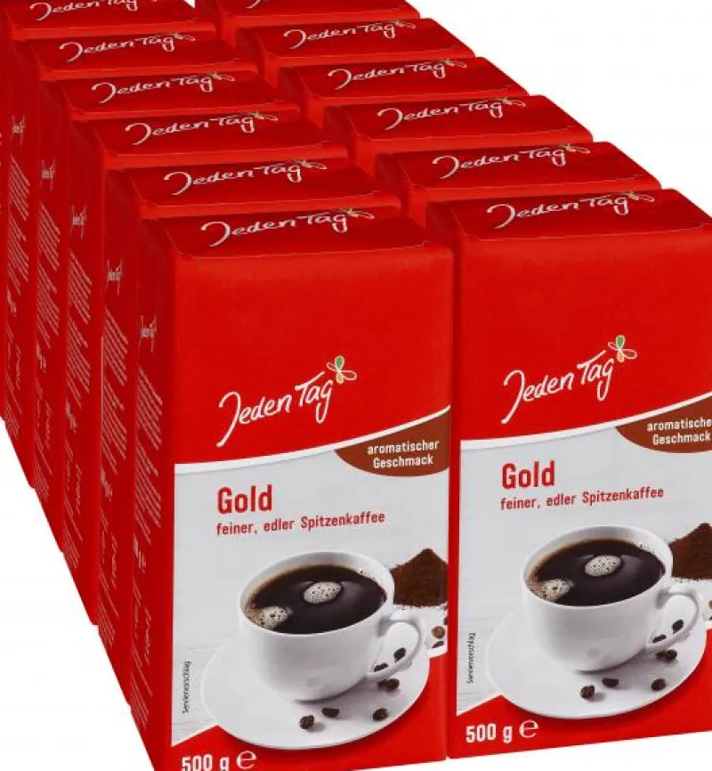 Kaffee|Bünting Tee Jeden Tag Kaffee Gold12 x 0,50 kg