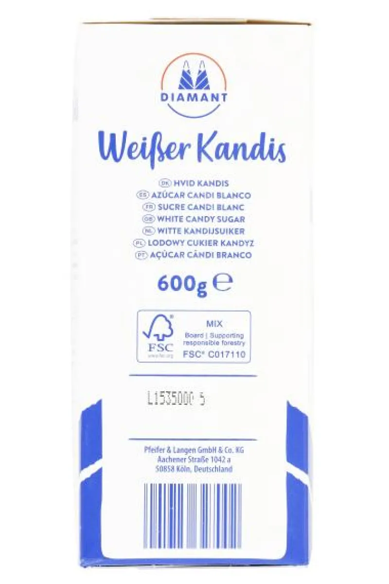 Kandis & Zucker|Bünting Tee Kölner Weißer Kandis600 g