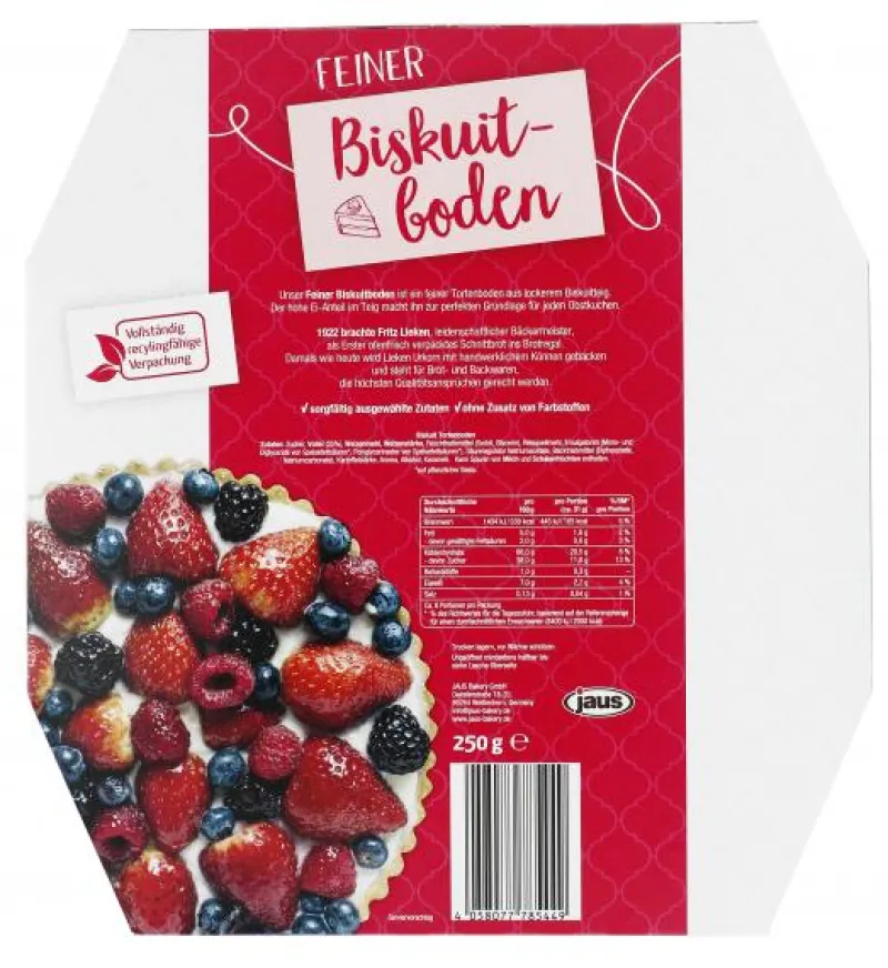 Gebäck & Schokolade|Bünting Tee Lieken Urkorn Feiner Biskuitboden250 g