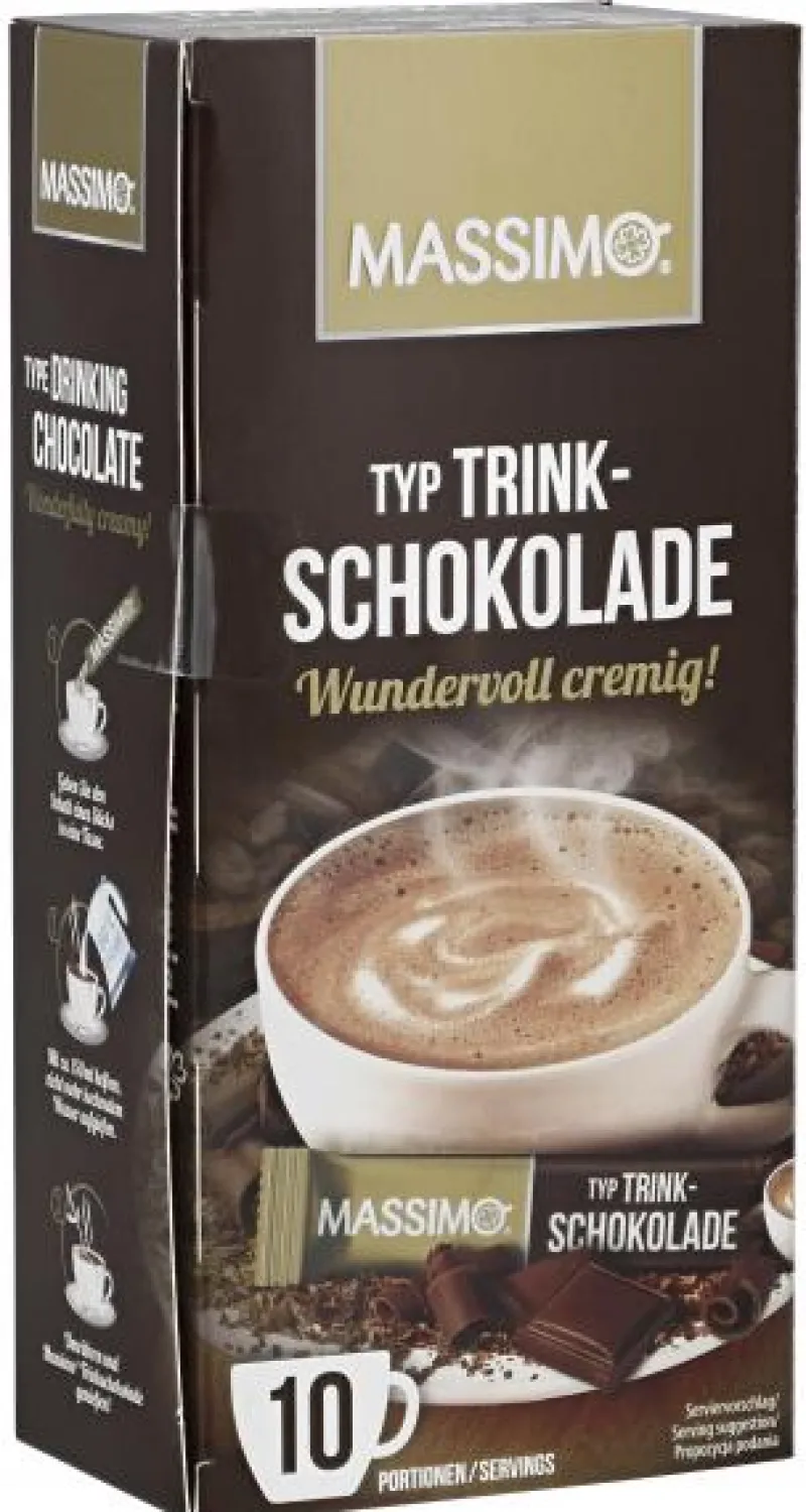 Kakao & Milchgetränkepulver|Bünting Tee Massimo Trinkschokolade10 x 25 g
