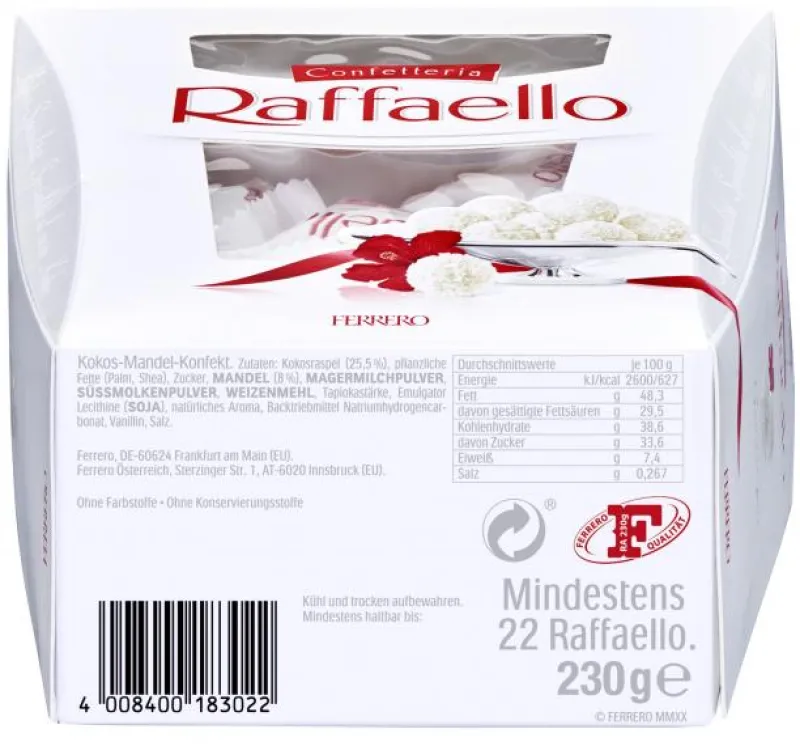Gebäck & Schokolade|Bünting Tee Raffaello230 g