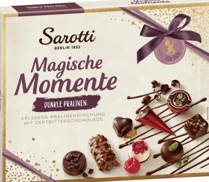 Gebäck & Schokolade|Bünting Tee Sarotti Magische Momente Dunkle Pralinen210 g
